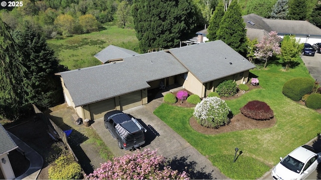 view from above of property