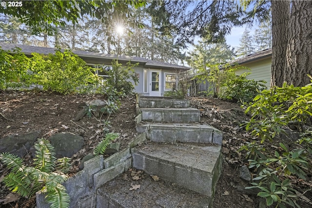 view of stairs