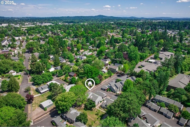 12960 SW 5th St, Beaverton, OR 97005 - aerial view of property and surrounding area with nearby suburban area