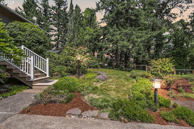 20681 S Wisteria Rd, West Linn, OR 97068 - view of yard at dusk
