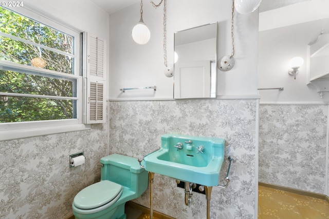 6455 SW Scholls Ferry Rd, Portland, OR 97223 - bathroom with healthy amount of natural light and wainscoting