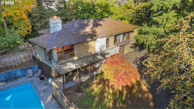 6455 SW Scholls Ferry Rd, Portland, OR 97223 - aerial view of property and surrounding area featuring a pool