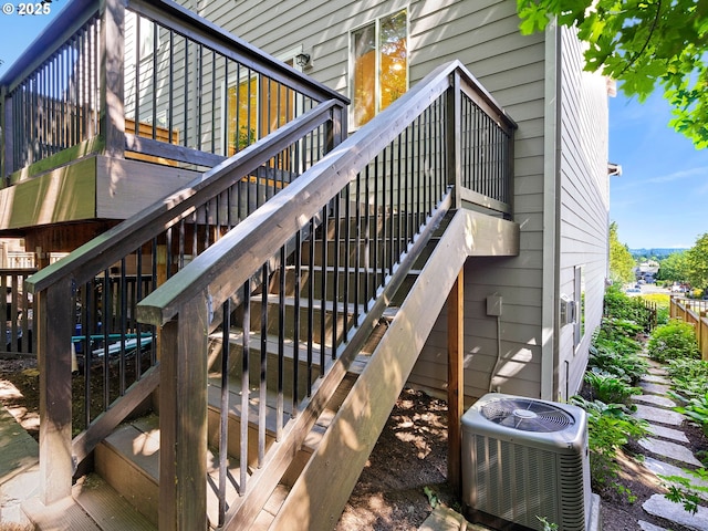 13143 SW Brianne Way, Portland, OR 97223 - wooden deck with stairway