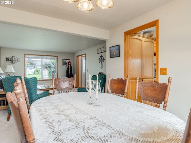 1136 S Pine St, Canby, OR 97013 - dining room with a chandelier and light colored carpet