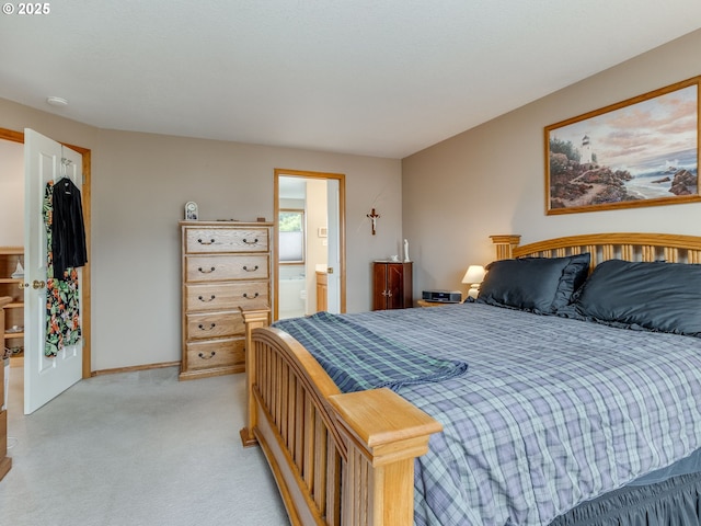 1136 S Pine St, Canby, OR 97013 - bedroom with light colored carpet and ensuite bathroom