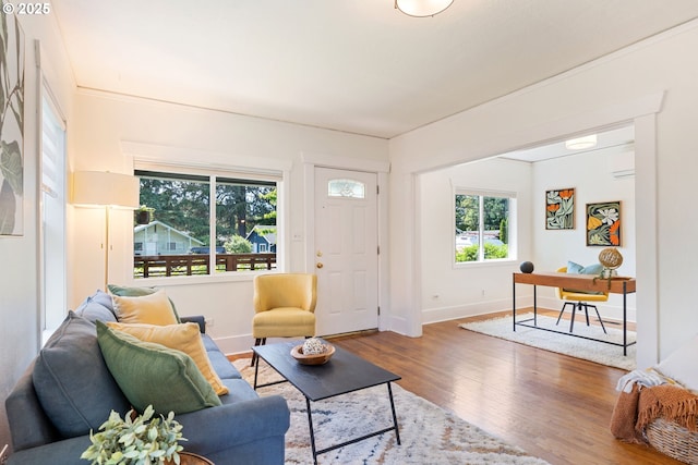 9935 N Lombard St, Portland, OR 97203 - living room with wood finished floors and baseboards