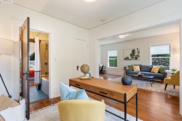 9935 N Lombard St, Portland, OR 97203 - office space with wood finished floors and baseboards