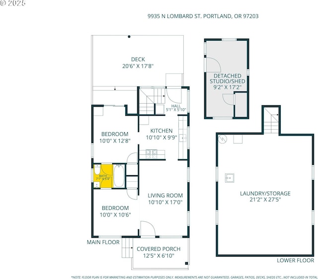 9935 N Lombard St, Portland, OR 97203 - room layout