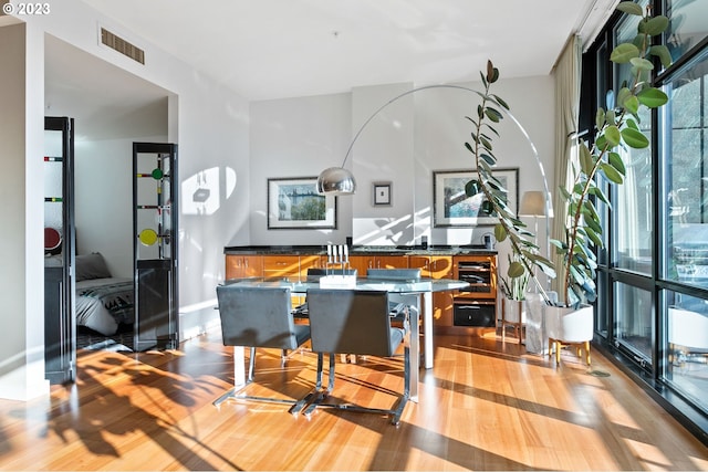 misc room featuring light hardwood / wood-style flooring