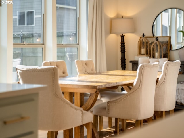 view of dining area