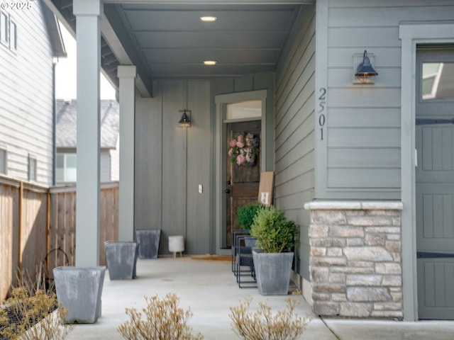 view of entrance to property