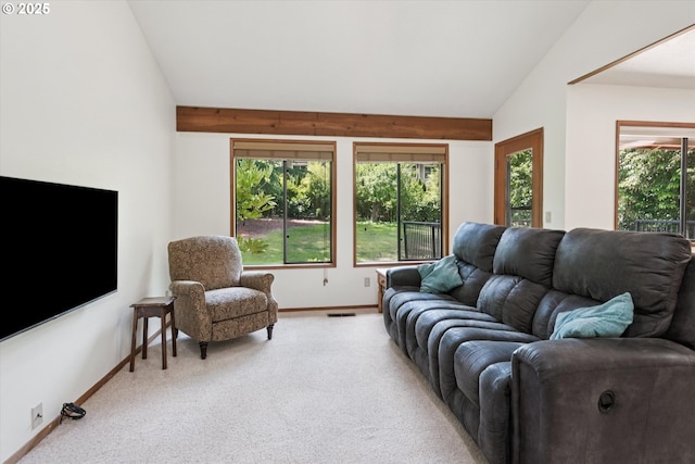 18194 Shady Hollow Way W, Linn, OR 97068 - living area with light colored carpet and lofted ceiling