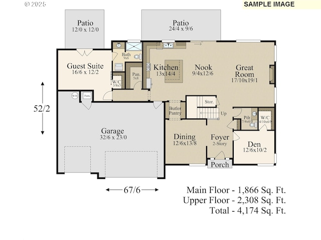 23157 SW Curry Ridge Dr, Sherwood, OR 97140 - view of room layout