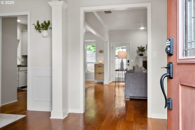 1498 Cathlamet Ct, Salem, OR 97304 - entryway featuring wood finished floors and plenty of natural light