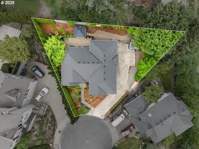 1498 Cathlamet Ct, Salem, OR 97304 - aerial overview of property's location featuring property parcel outlined