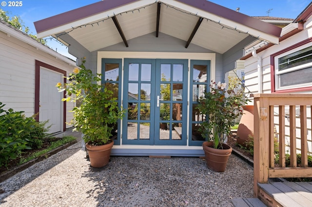 719 6th St, Astoria, OR 97103 - property entrance featuring french doors