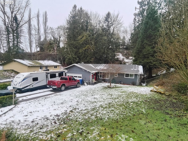 ranch-style house with a garage