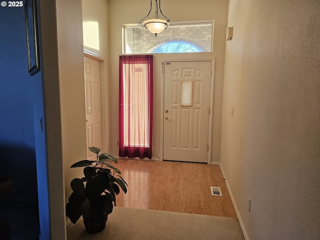 entryway featuring hardwood / wood-style floors