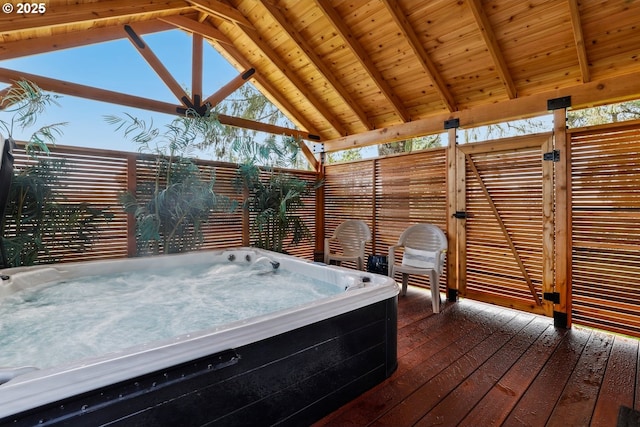 44409 SW Knight Rd, Gaston, OR 97119 - sunroom with a hot tub