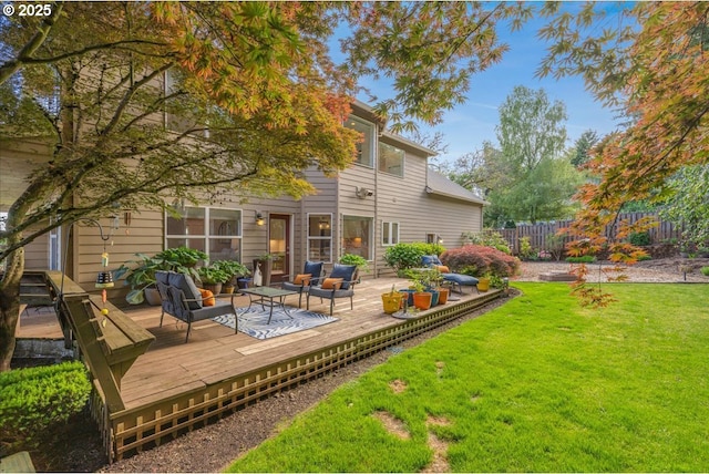 980 SW 7th St, Dundee, OR 97115 - back of house with a deck and an outdoor hangout area