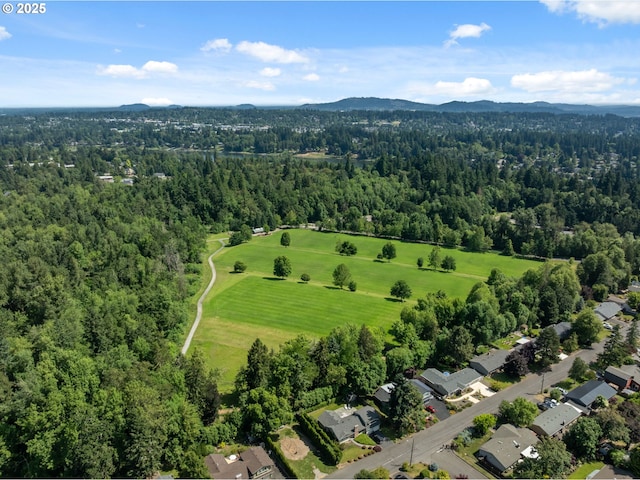 2818 Treetop Ln, West Linn, OR 97068 - aerial view of a forest and a mountainous background