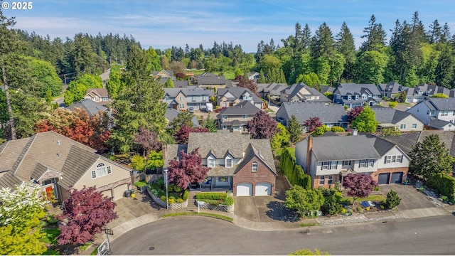 bird's eye view featuring a residential view