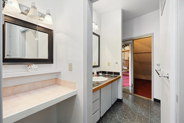 bathroom with vanity