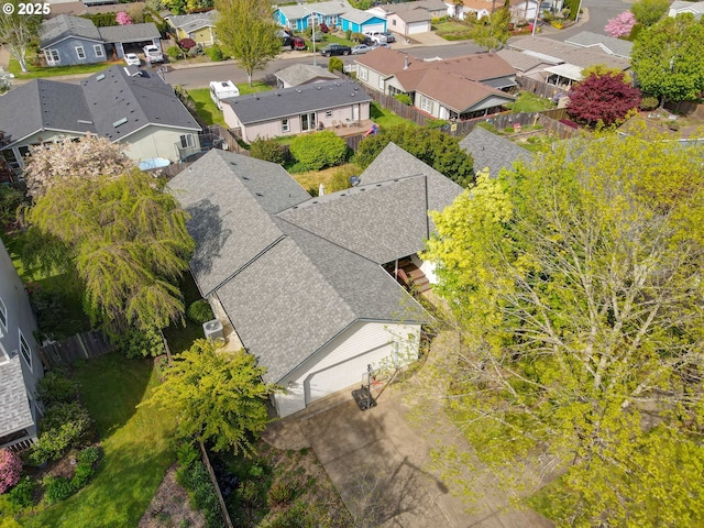 drone / aerial view featuring a residential view