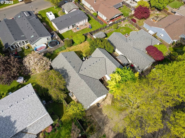 bird's eye view featuring a residential view
