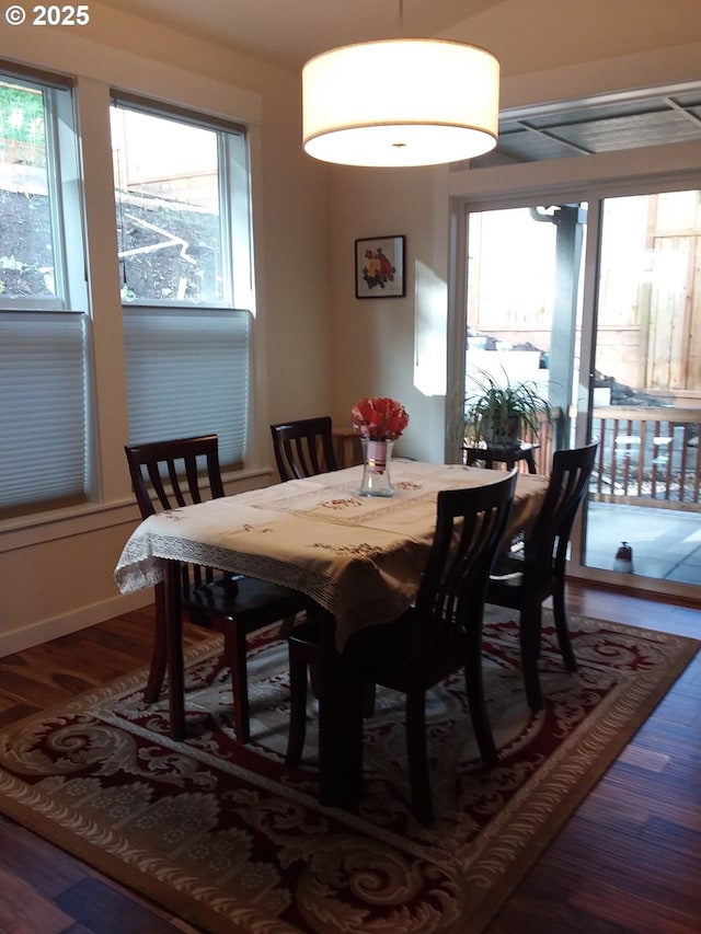 3625 Snowberry Rd, Eugene, OR 97403 - dining area featuring dark wood finished floors