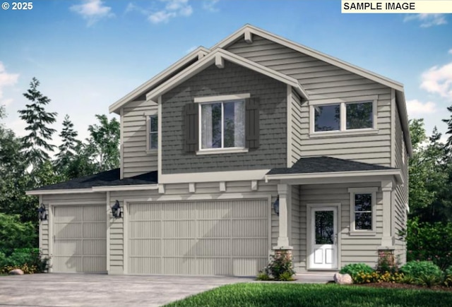 9129 S 3rd St Unit 114, Ridgefield, WA 98642 - view of front facade featuring an attached garage and concrete driveway