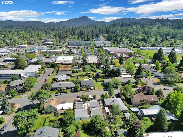 45 W 27th Ave Unit B, Eugene, OR 97405 - aerial perspective of suburban area with a forest and a mountain backdrop