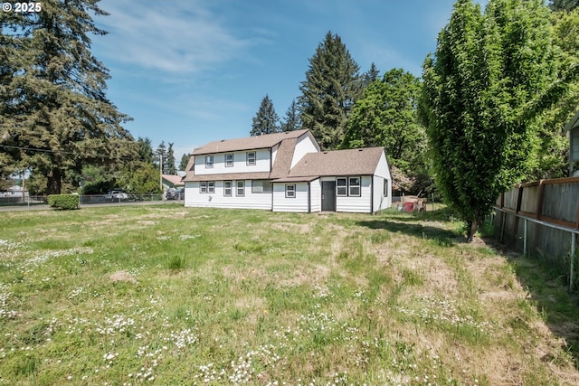 view of rear view of property