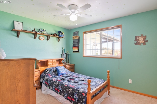 220 Plomondon Rd, Toledo, WA 98591 - carpeted bedroom with a ceiling fan and baseboards
