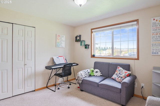 220 Plomondon Rd, Toledo, WA 98591 - sitting room with baseboards and carpet flooring