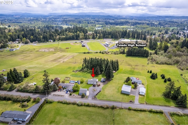 220 Plomondon Rd, Toledo, WA 98591 - bird's eye view with a mountain view