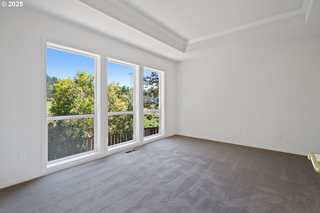 14067 Chatham Ct, Lake Oswego, OR 97035 - carpeted spare room with a raised ceiling and ornamental molding