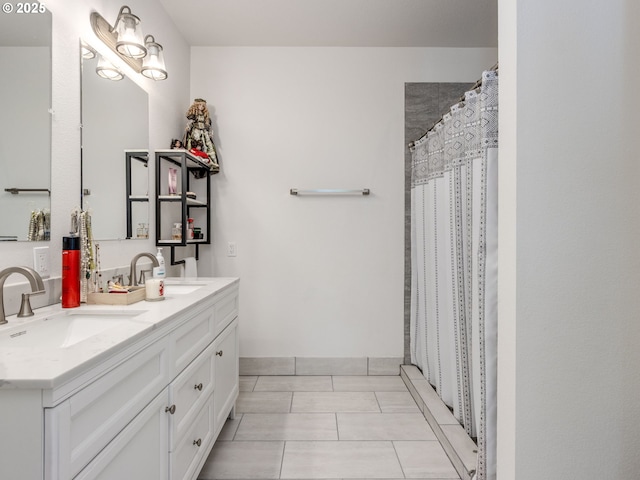 15807 SE Rainier Ave, Clackamas, OR 97015 - full bath with double vanity and tile patterned floors