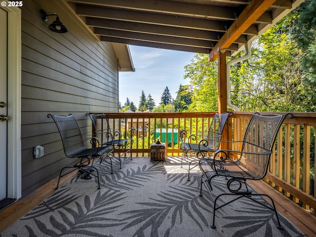 15807 SE Rainier Ave, Clackamas, OR 97015 - view of wooden deck