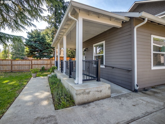 15807 SE Rainier Ave, Clackamas, OR 97015 - property entrance featuring fence and covered porch