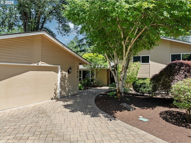 17810 Sarah Hill Ln, Lake Oswego, OR 97035 - view of front of property featuring a garage and decorative driveway
