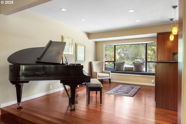 17810 Sarah Hill Ln, Lake Oswego, OR 97035 - sitting room featuring wood finished floors and recessed lighting