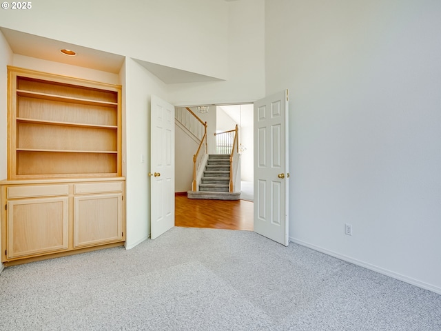 13811 SE 36th St, Vancouver, WA 98683 - empty room with light colored carpet, baseboards, and stairs