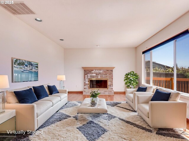 13811 SE 36th St, Vancouver, WA 98683 - living room with wood finished floors, baseboards, and recessed lighting