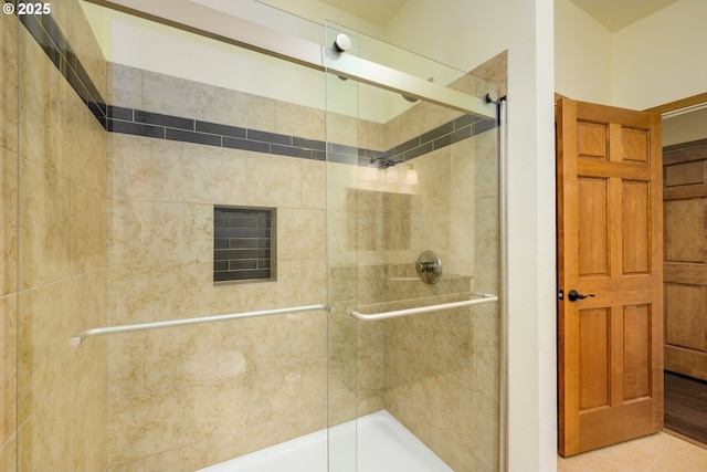 full bathroom with a stall shower