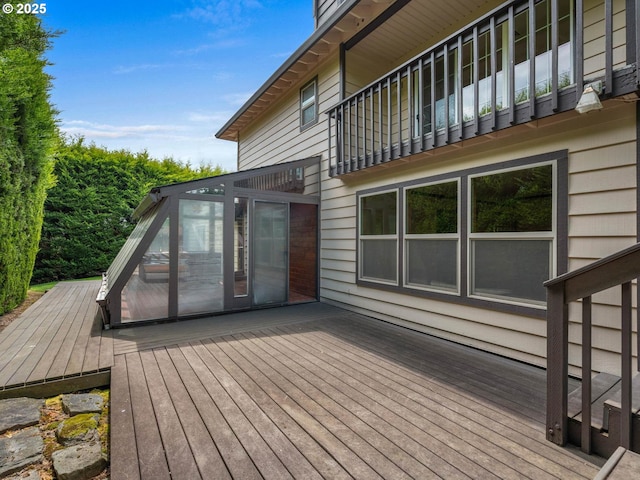 18036 NW Emmaus Ln, Portland, OR 97231 - view of wooden deck