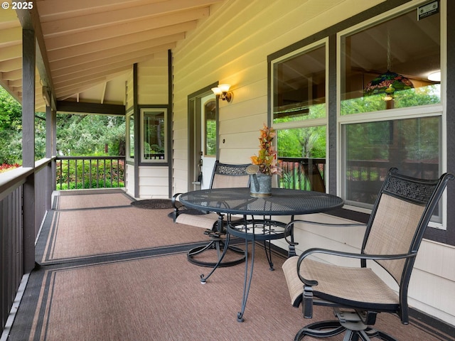 18036 NW Emmaus Ln, Portland, OR 97231 - view of patio with a porch