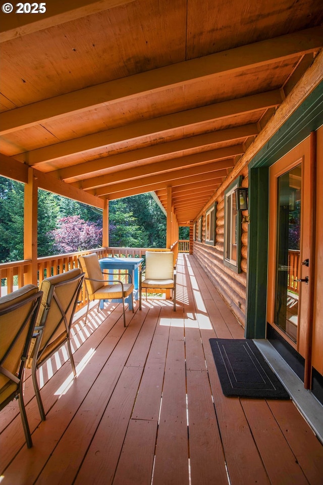 view of deck