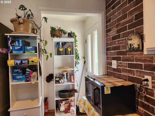 interior space featuring a fire extinguisher