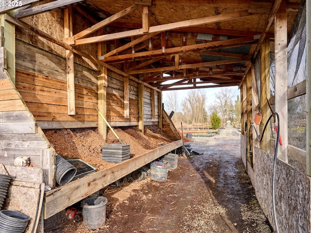 view of horse barn